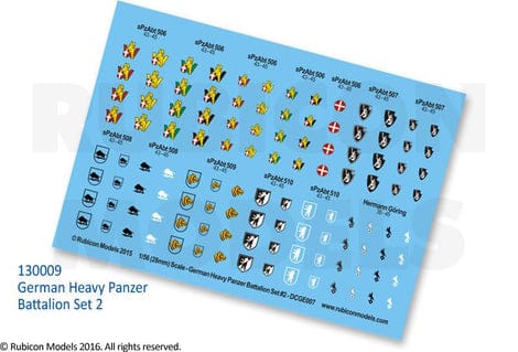 [130009] German Heavy Panzer Decals Set 2 (28mm Scale)