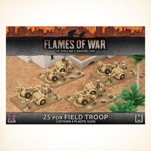 World War II 25pdr Field Troop