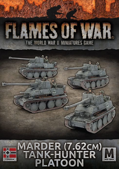 World War II Marder 7.62cm Tank Hunter Platoon