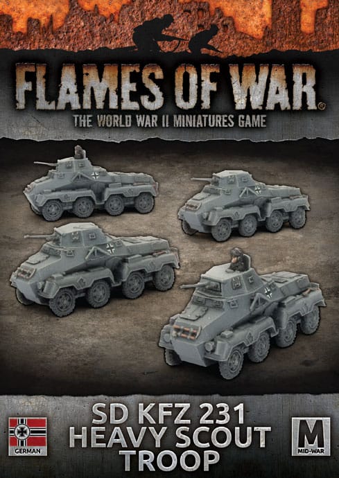 World War II Sd Kfz 231 Heavy Scout Troop