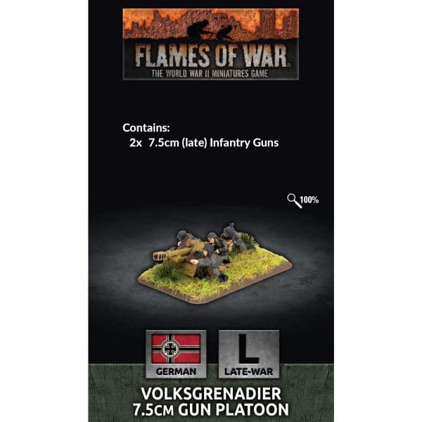 World War II Volksgrenadier 7.5cm Gun Platoon