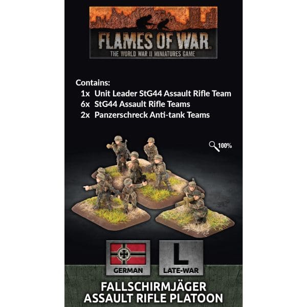 World War II Fallschirmjager Assault Rifle Platoon