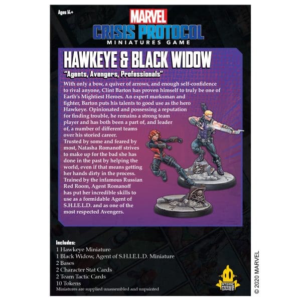 [FFGMSG24] Marvel Crisis Protocol: Hawkeye and Black Widow - Image 2