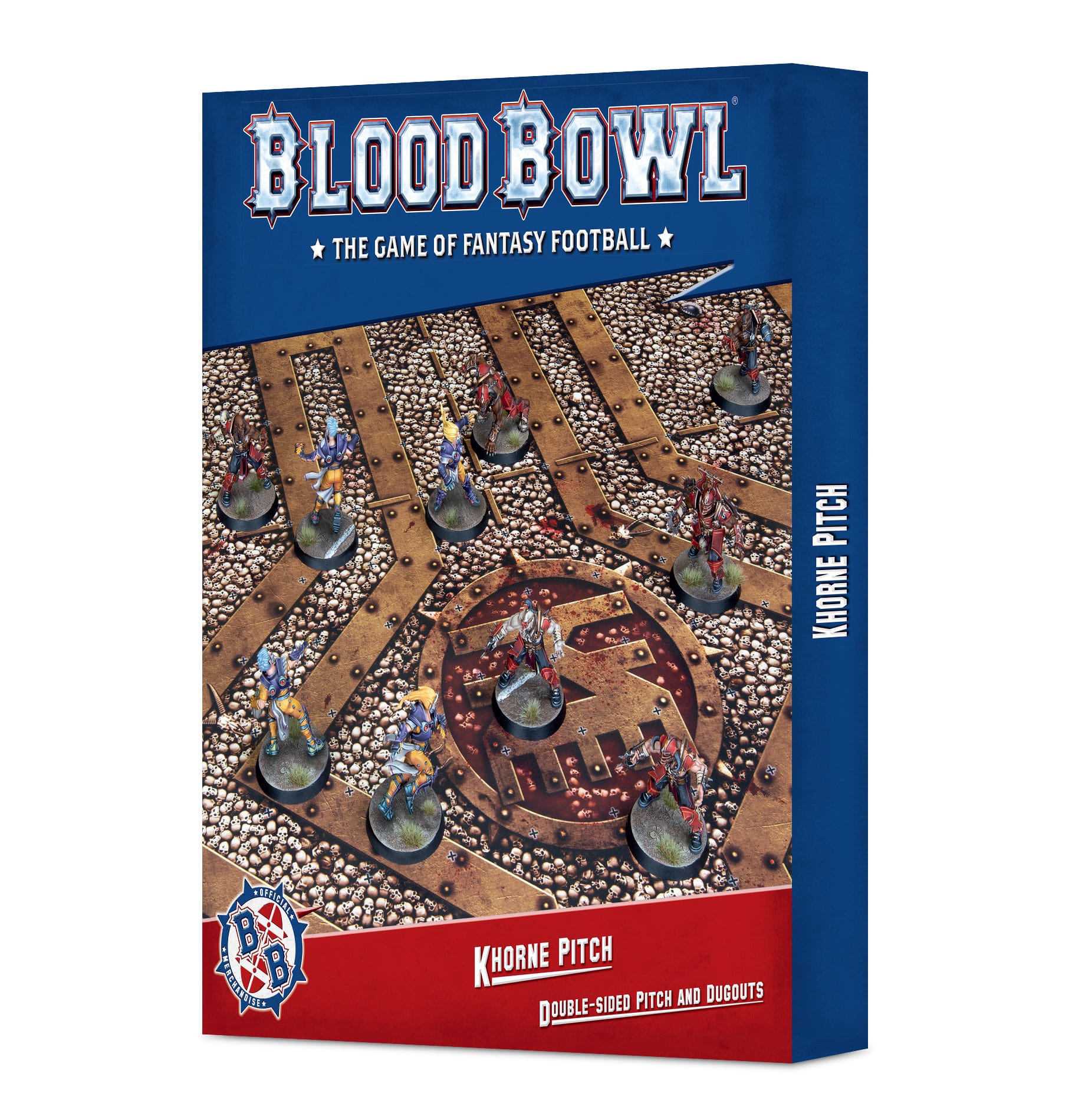 Blood Bowl: Khorne Team Double-sided Pitch and Dugouts Set