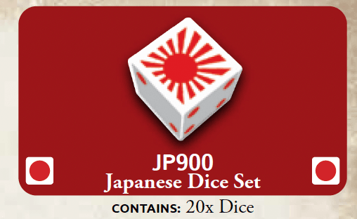 [JB900] Japanese Mid War Dice (20 of)