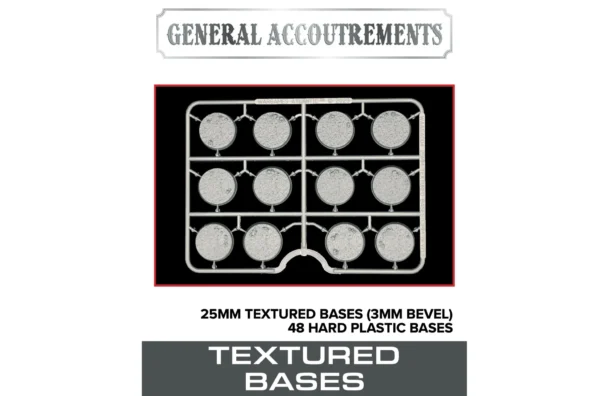 Wargames Atlantic: 25mm Round Textured Bases