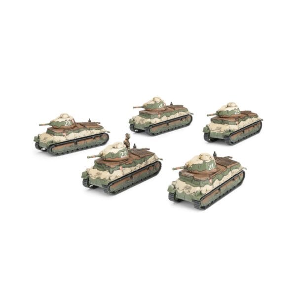 World War II French: S-35 Somua Tank Platoon