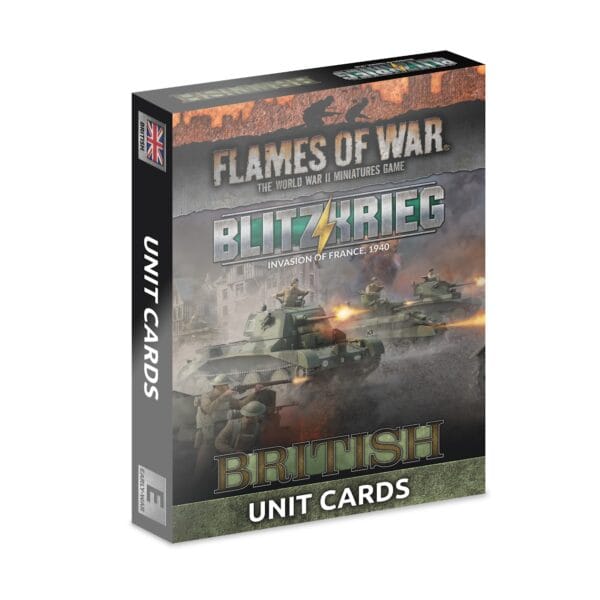 [FW281BU] Blitzkrieg: British Unit Cards (x28 Cards) - Limited Edition