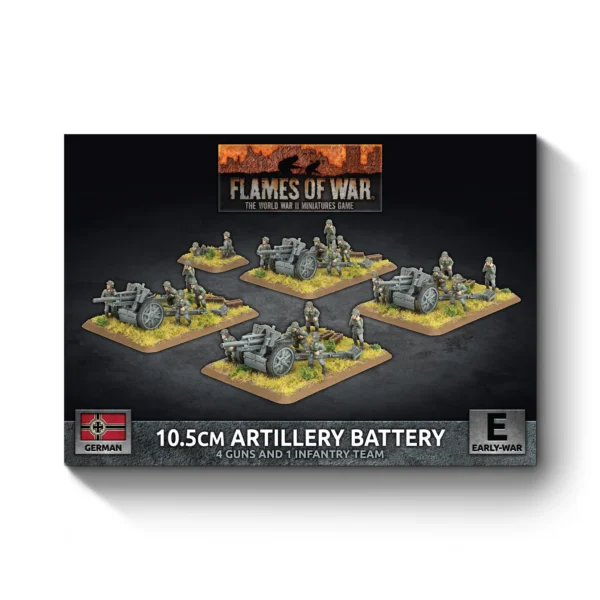 [GBX205] German: 10.5cm Artillery Battery (Early)  **Pre-Order**