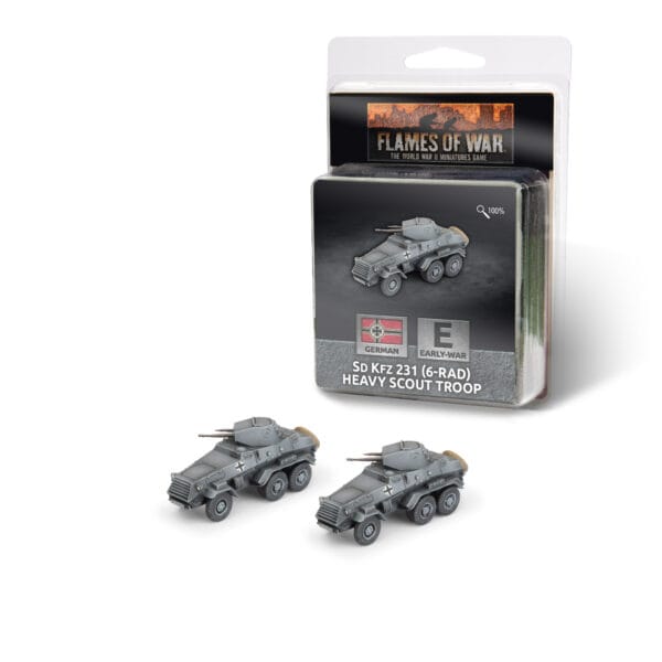 [GE321] German: Sd Kfz 231 (6-rad) Heavy Scout Troop  **Pre-Order**