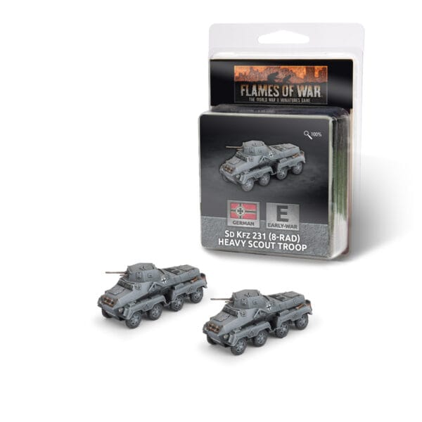 [GE339] German: Sd Kfz 231 (8-rad) Heavy Scout Troop  **Pre-Order**