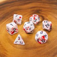 Dice Goblin - Polyhedral Blood Splatter Dice Set