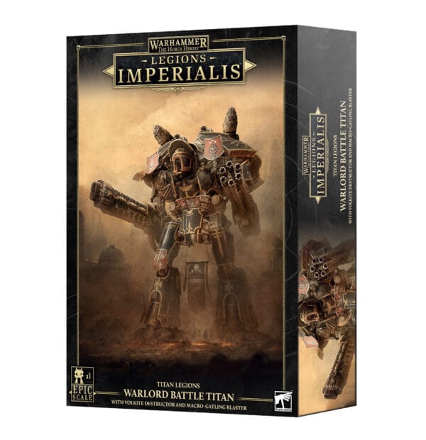 [99122699038] Legions Imperialis: Warlord Titan With Volkite Destructor & Macro Gatling Blaster  **Pre-Order**