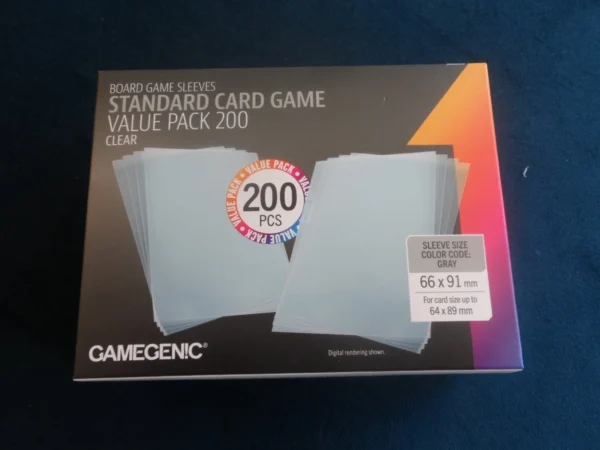 [GGS10111CL] Gamegenic Value Pack 200 CLEAR Card Game Sleeves 66 x 91